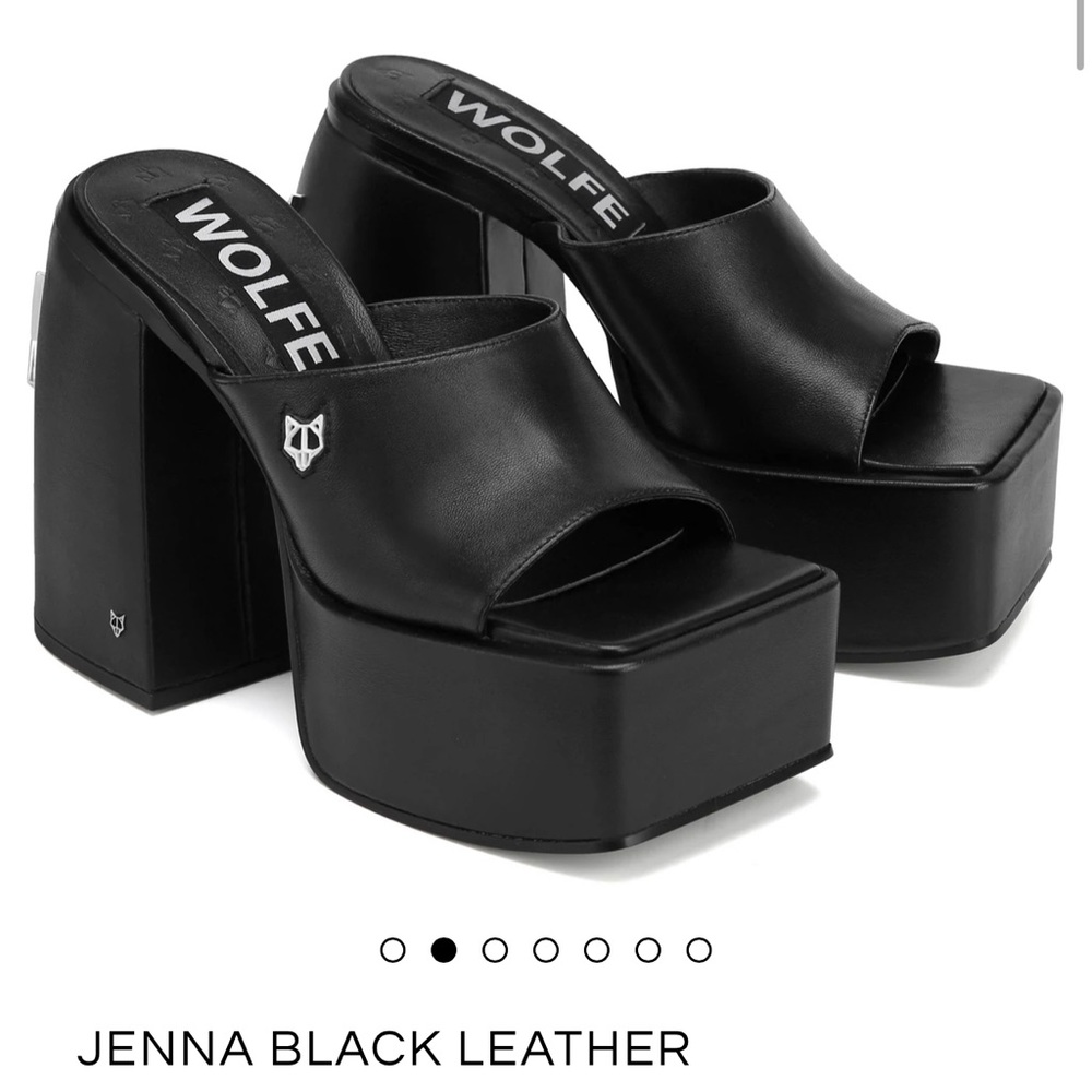 NAKED WOLFE JENNA BLACK LEATHER